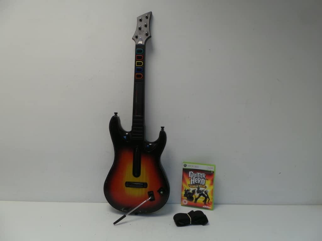 Lluvioso demasiado preparar Guitar Hero World Tour Guitar & Xbox 360 Game