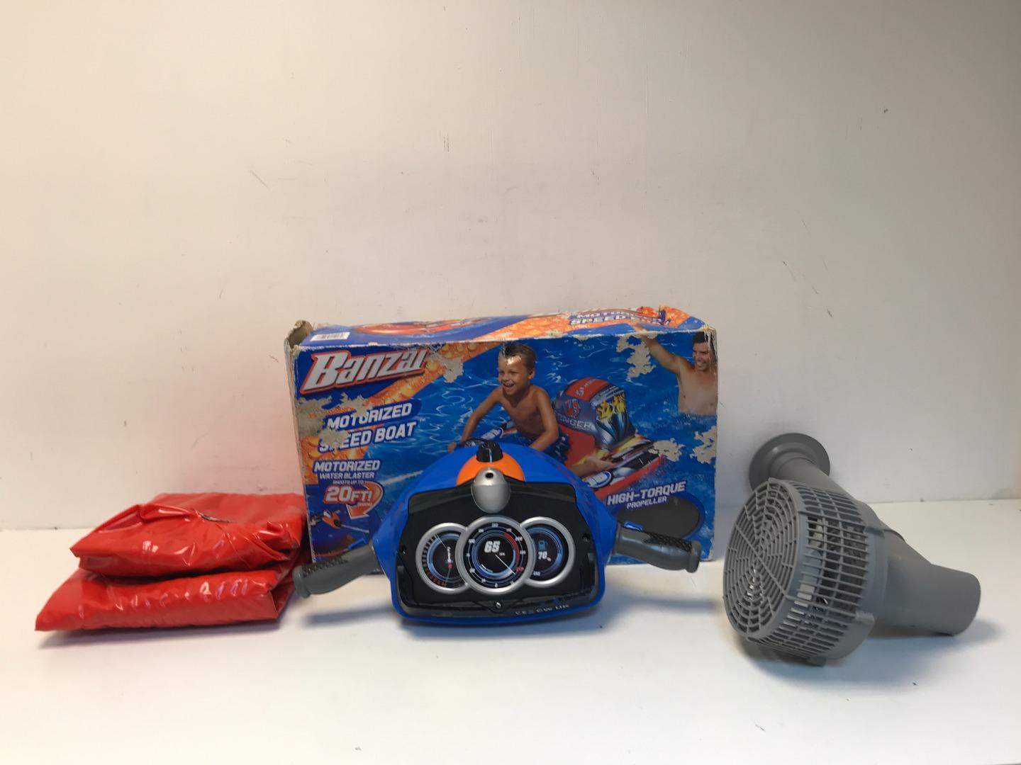 Banzai Motorized Speed Boat Kids Inflatable