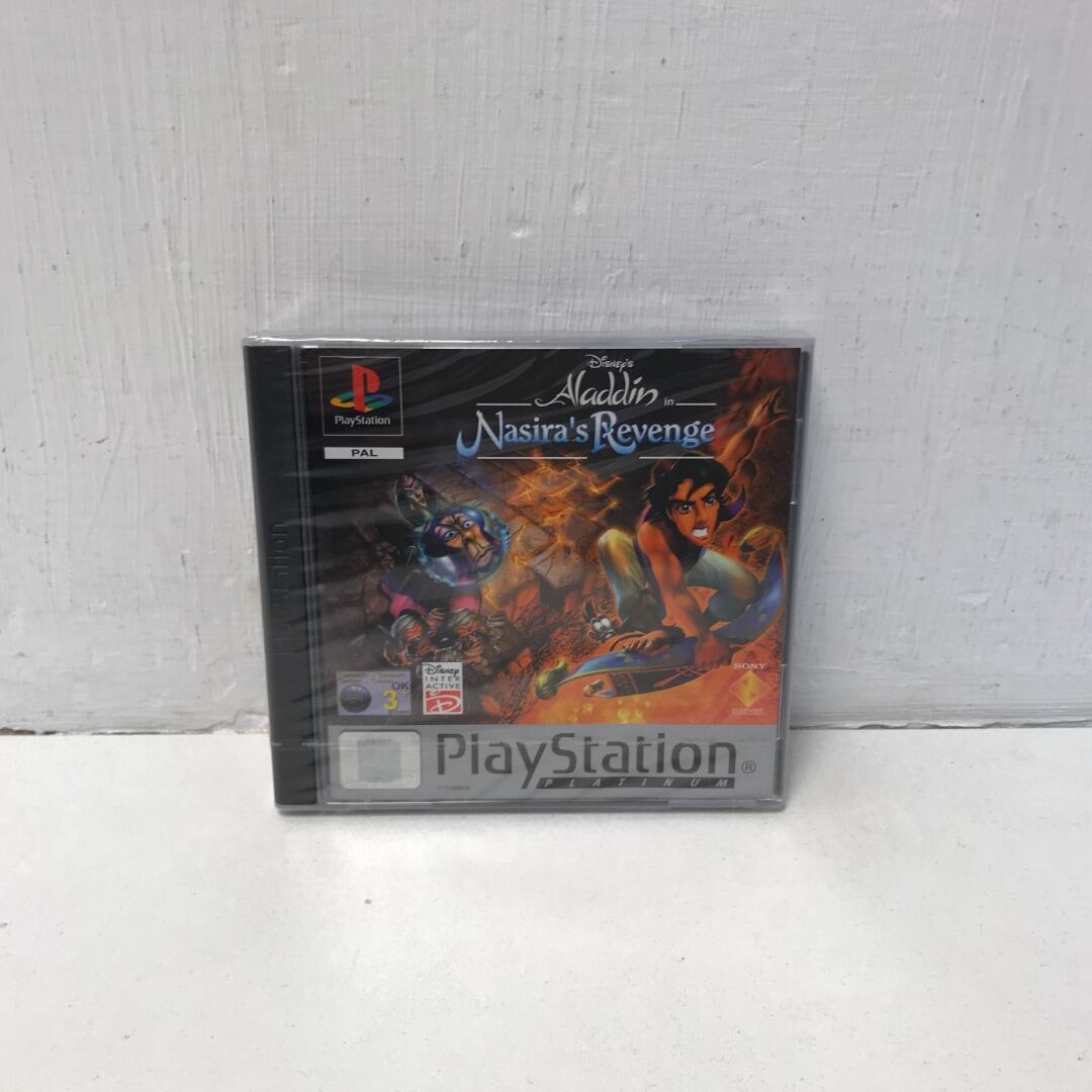 Disney's Aladdin In Nasira's Revenge Platinum PS1 Game