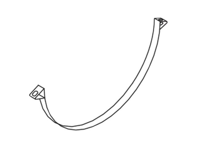 This is an image of Scania Exhaust Heat Shield Strap 308782 103180 HGV Truck Part