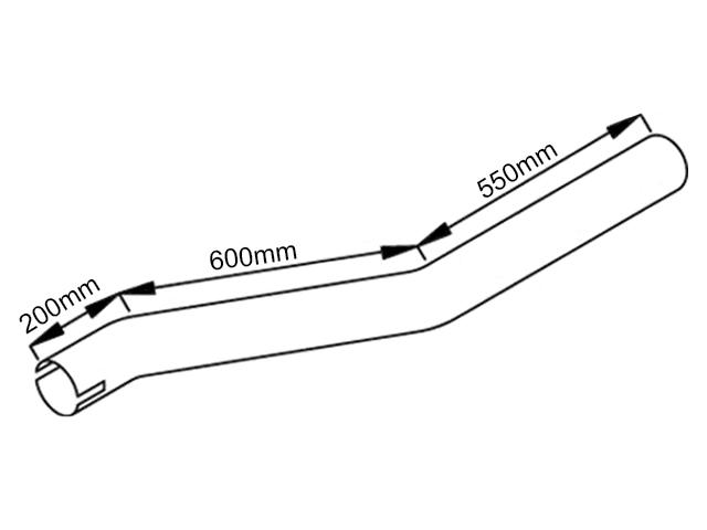 This is an image of Scania Exhaust Intermediate Pipe (84db) 1315204 103267