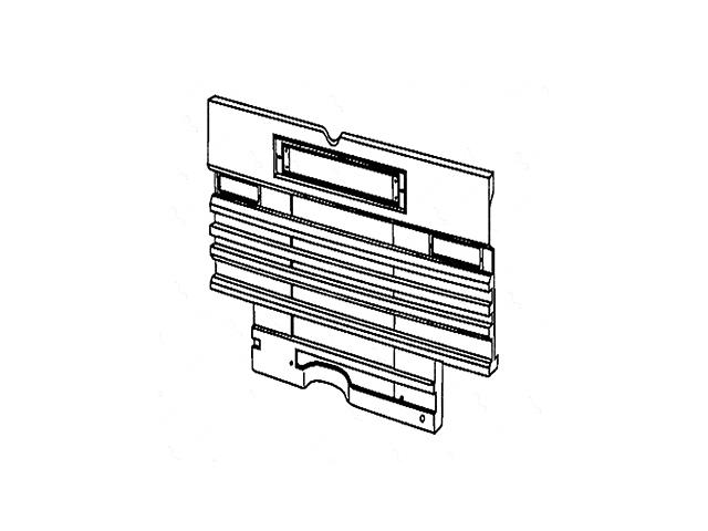 This is an image of Scania Front Grille 1123519 1317537 109300 HGV Truck Part