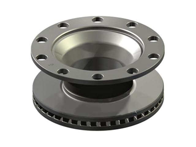 This is an image of Renault Brake Disc Vented, Rear, 410mm, 10 Hole 20763234 5010598309 660023 HGV Truck Part
