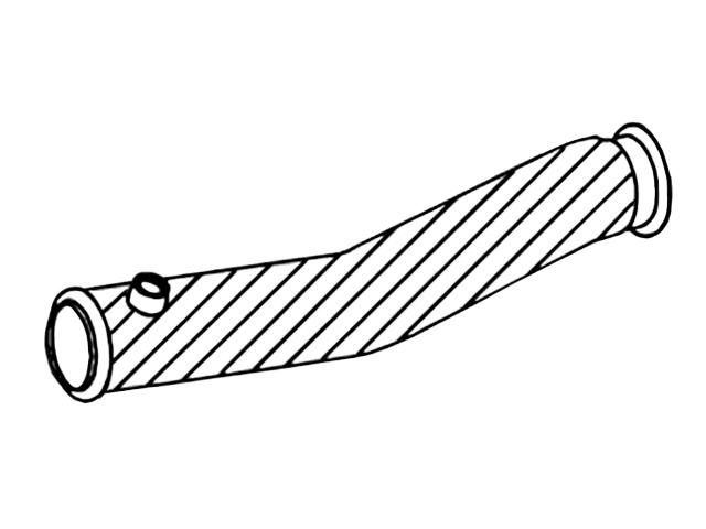 This is an image of Exhaust Pipe 1702313 530091 HGV Truck Part