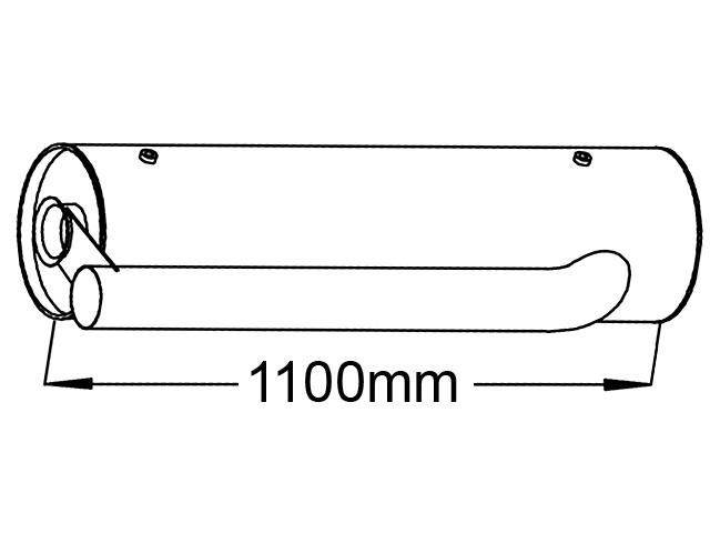 This is an image of Silencer 1700286 1702261 1703478 1703649 530103 HGV Truck Part