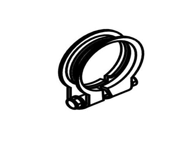 This is an image of Volvo Exhaust Clamp 5" (Pipe Insert) 1674248 230077 HGV Truck Part