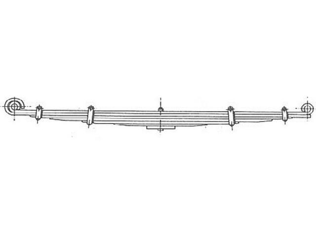 This is an image of Scania Spring 9 Leaf 1118014 107083