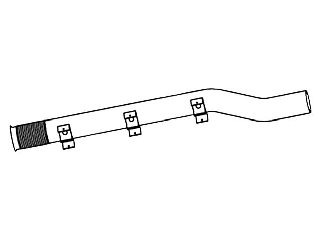 This is an image of Exhaust Pipe 1661064 530069 HGV Truck Part