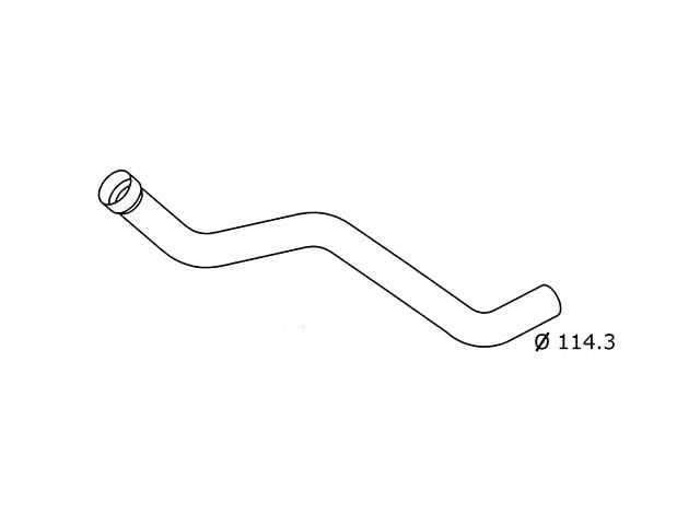 This is an image of Scania Exhaust Downpipe 1303210 130089 HGV Truck Part