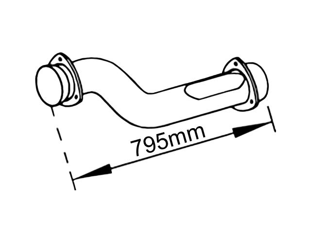This is an image of Volvo Intermediate Pipe 3953591 230460 HGV Truck Part