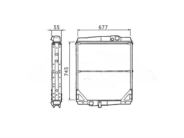 This is an image of Volvo Remanufactured Radiator 1544691 5003190 8113260 202181 HGV Truck Part