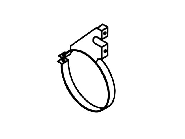 This is an image of Volvo Silencer Mounting Bracket & Strap 3950036 230198 HGV Truck Part