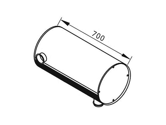 This is an image of Volvo Silencer Box 6797519 230169 HGV Truck Part