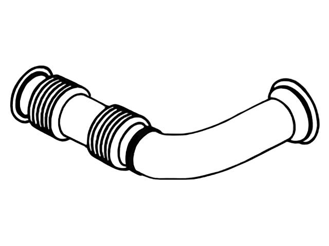 This is an image of Exhaust Pipe 1409382 1700747 530101 HGV Truck Part