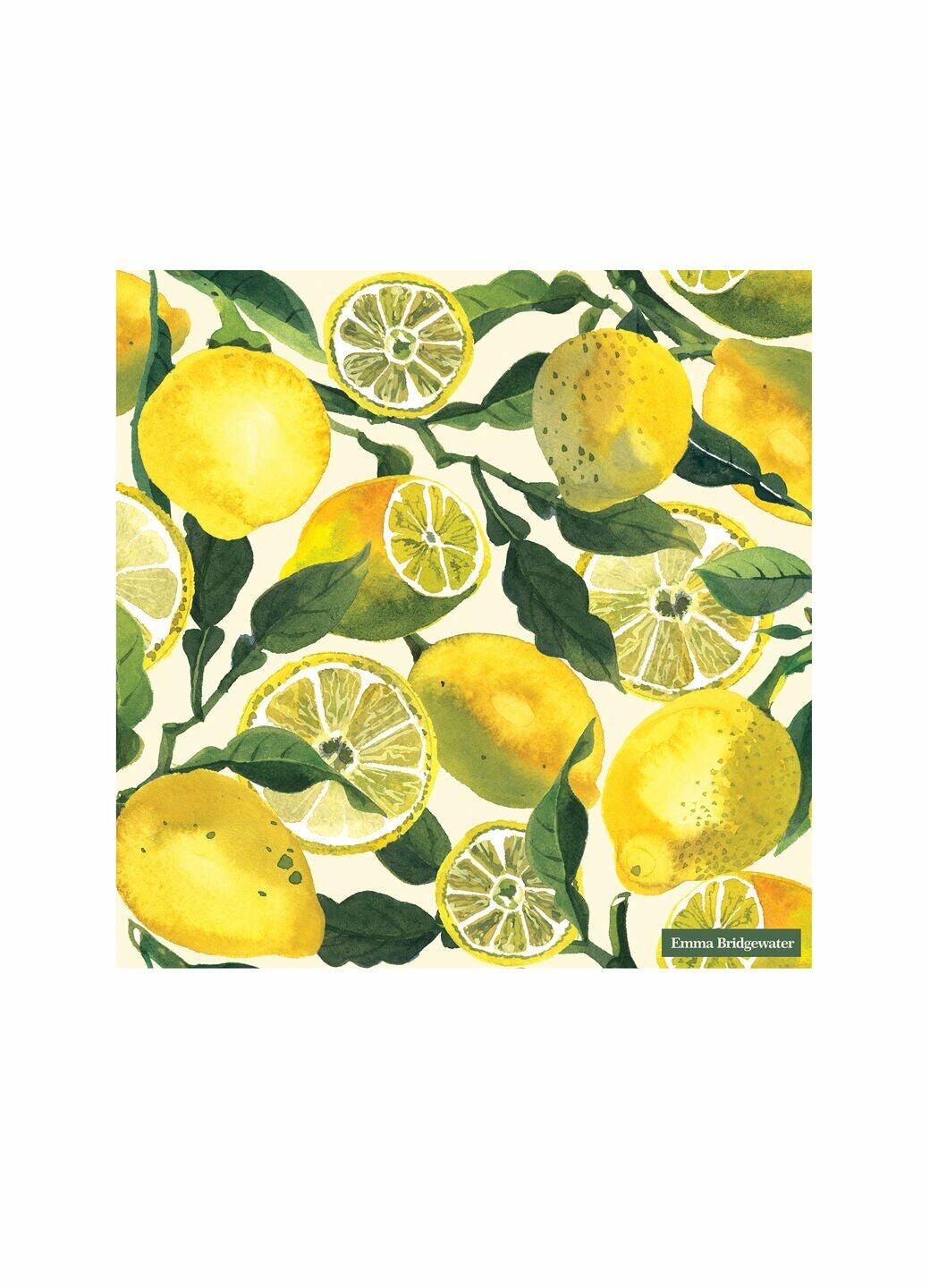 Vegetable Garden Lemons Cocktail Napkins