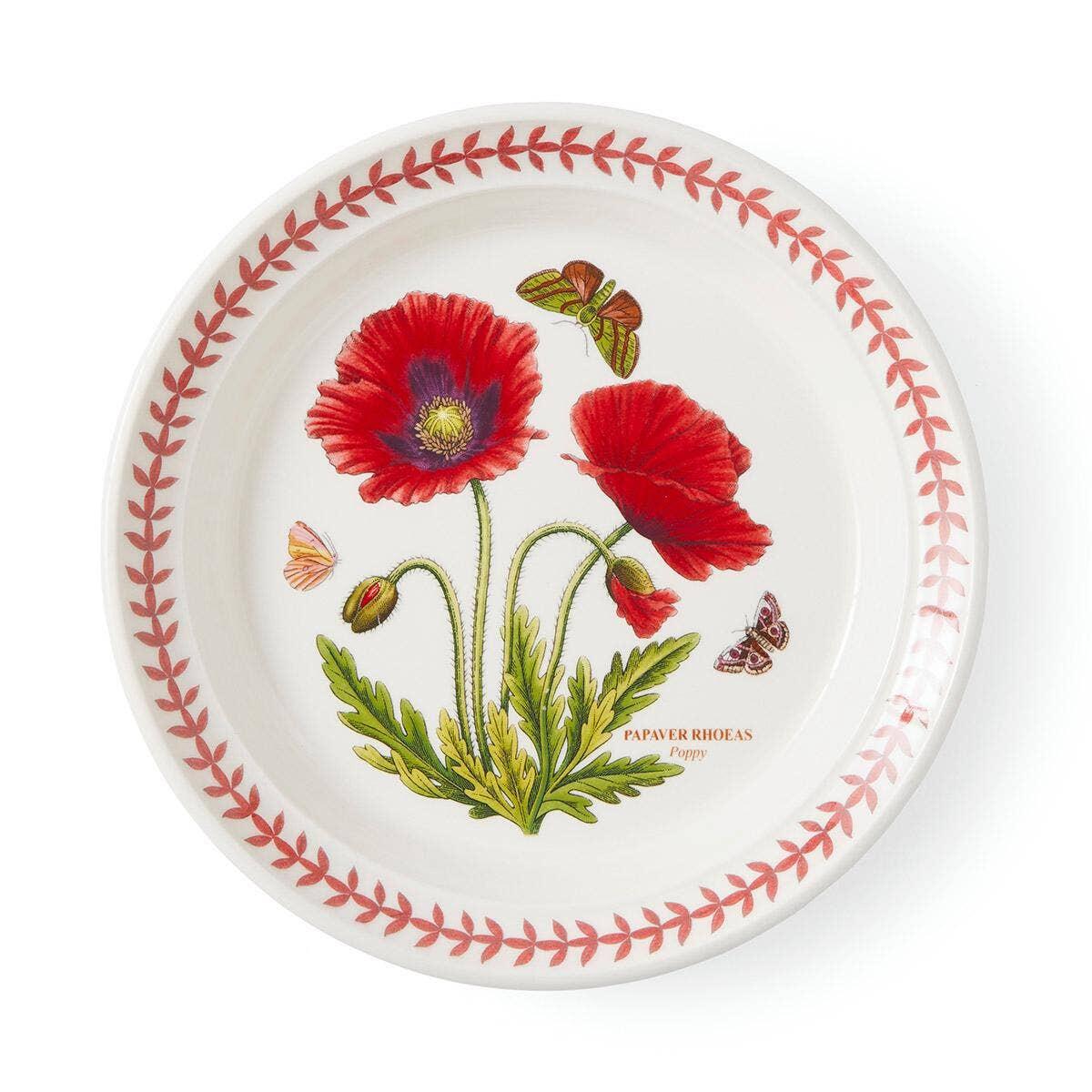 Botanic Garden Meadow Small Dinner Plate, Poppy