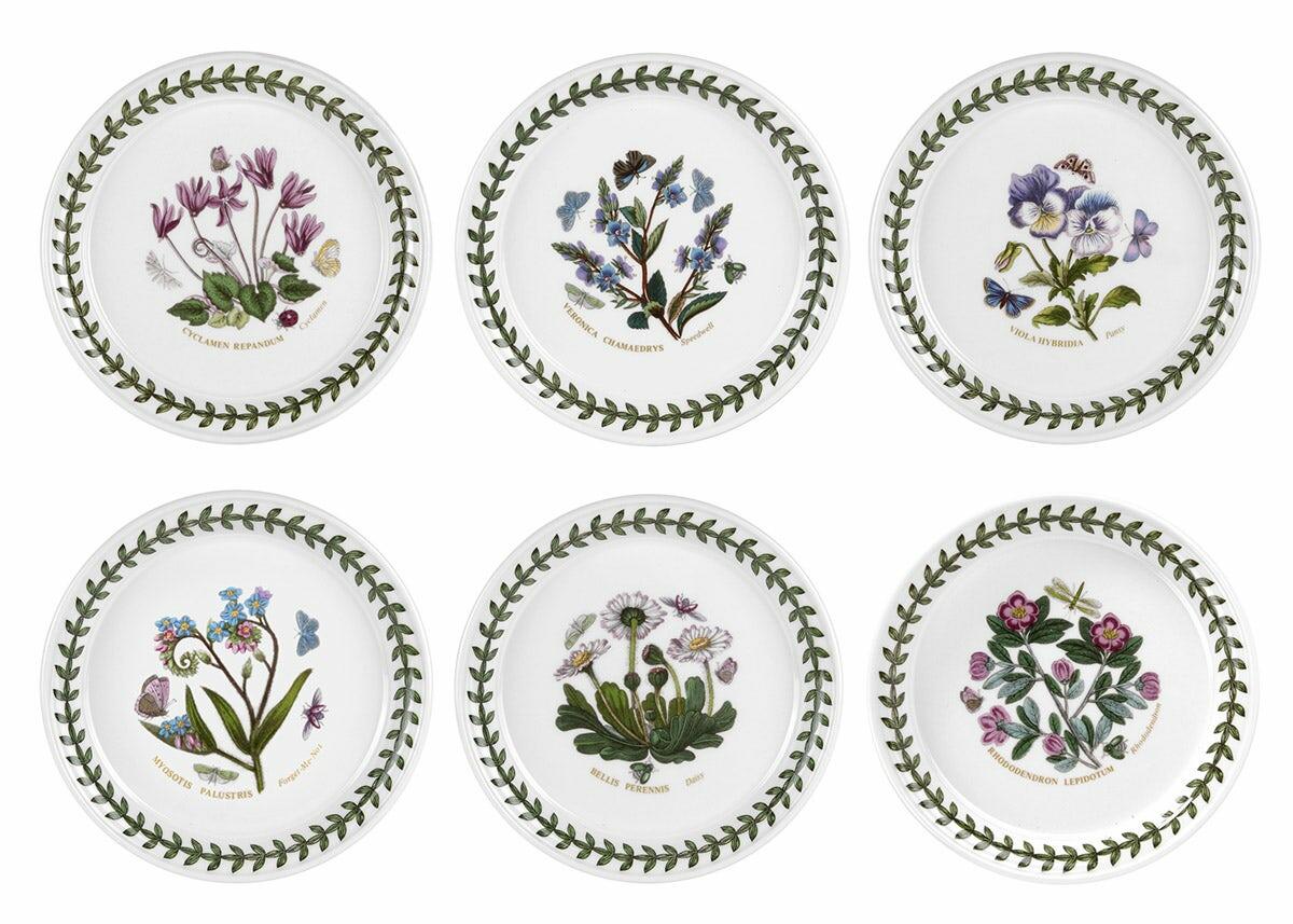 Botanic Garden Set of 6 Bread Plates