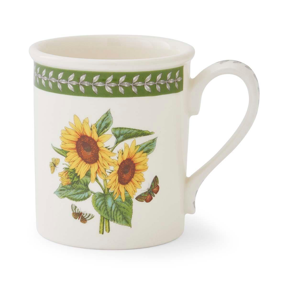 Botanic Garden Etchings Breakfast Mug, Sunflower