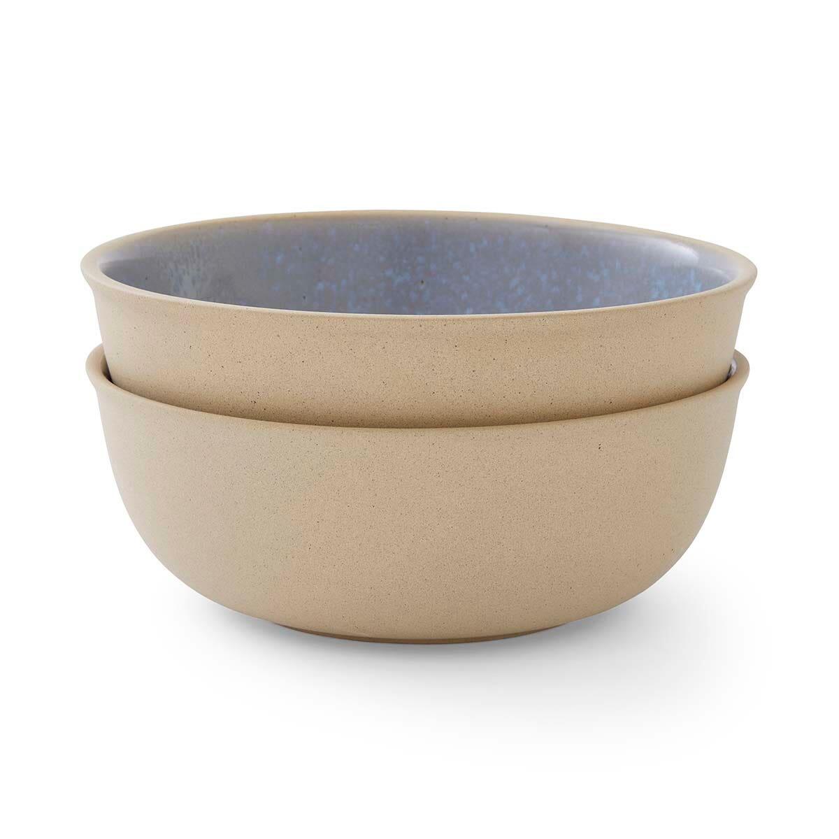 Portmeirion Minerals, set of 2 Large Bowls, Aquamarine
