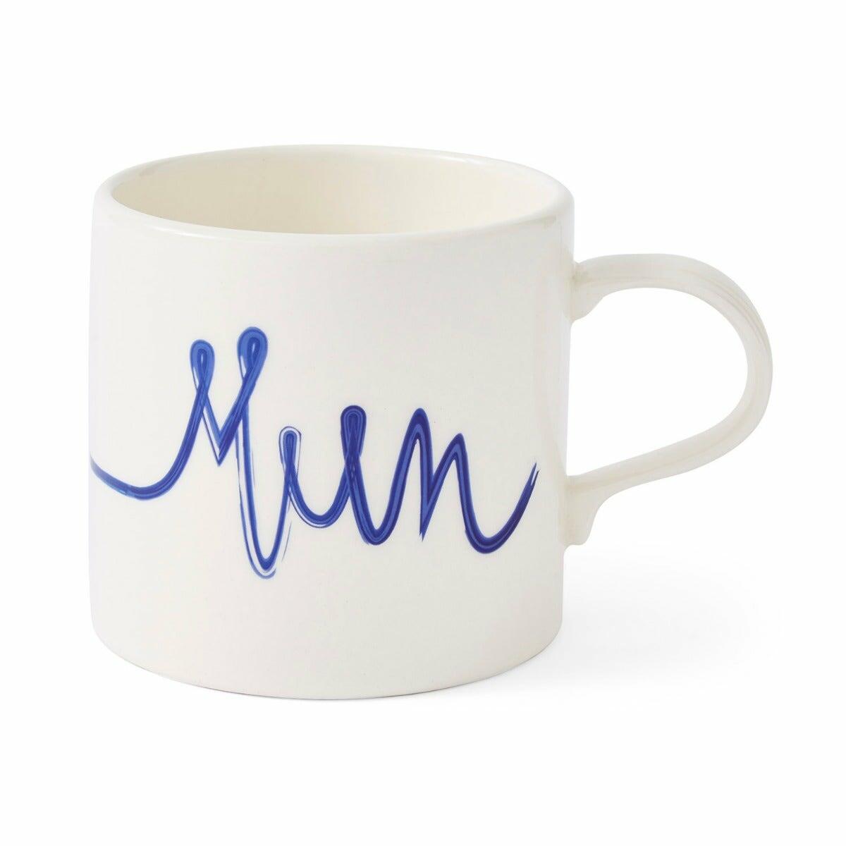Mug Meirion Mum Mug, Blue & White