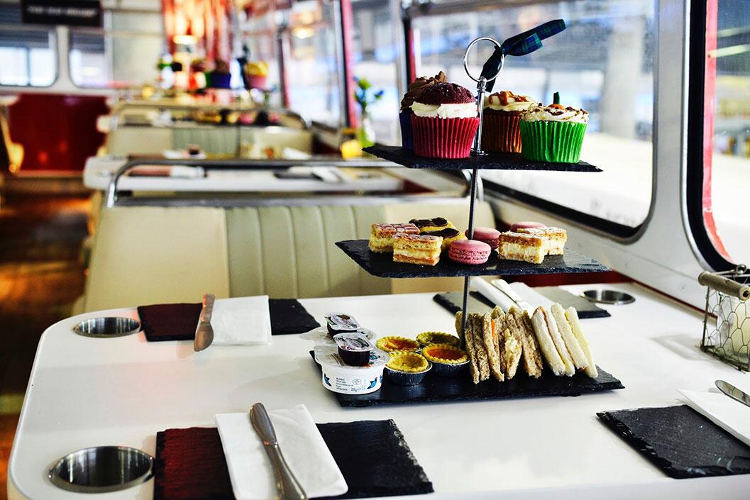 Sparkling Afternoon Tea Glasgow Bus Tour with Red Bus Bistro