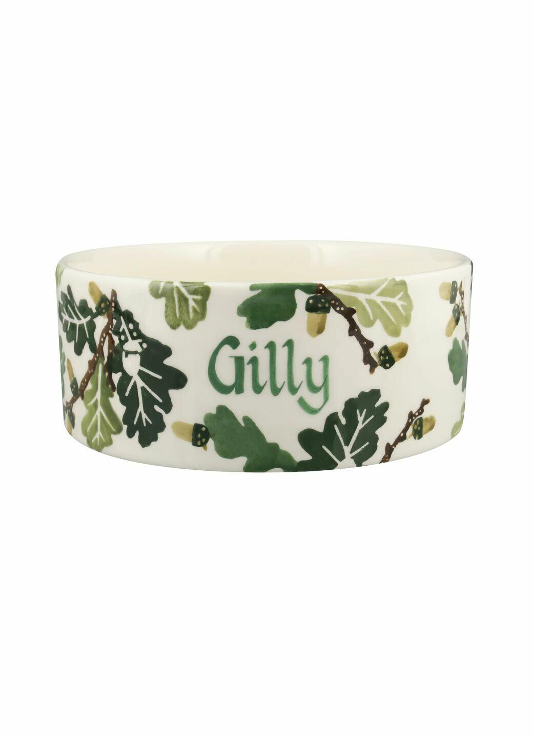 Personalised Oak Large Pet Bowl - Customise Your Own Pottery - Christmas Tableware and Serveware