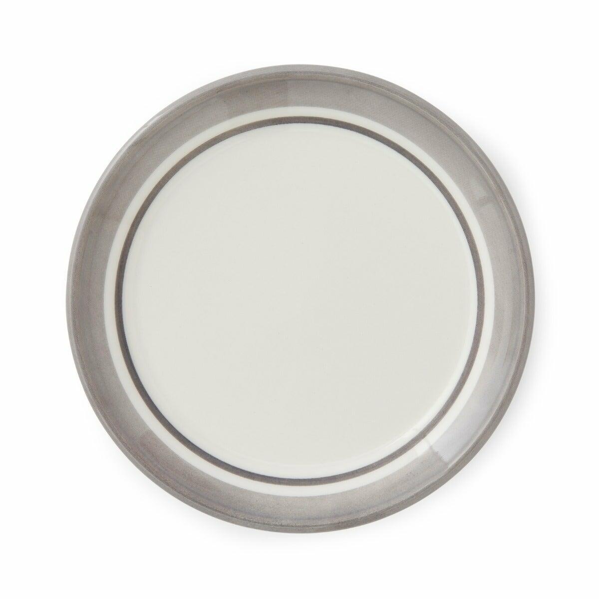 Potter's Stripe Bread Plate, Grey