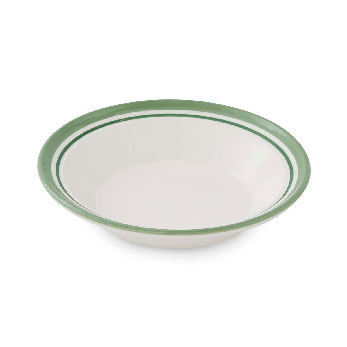 Potter's Stripe Soup Plate, Green