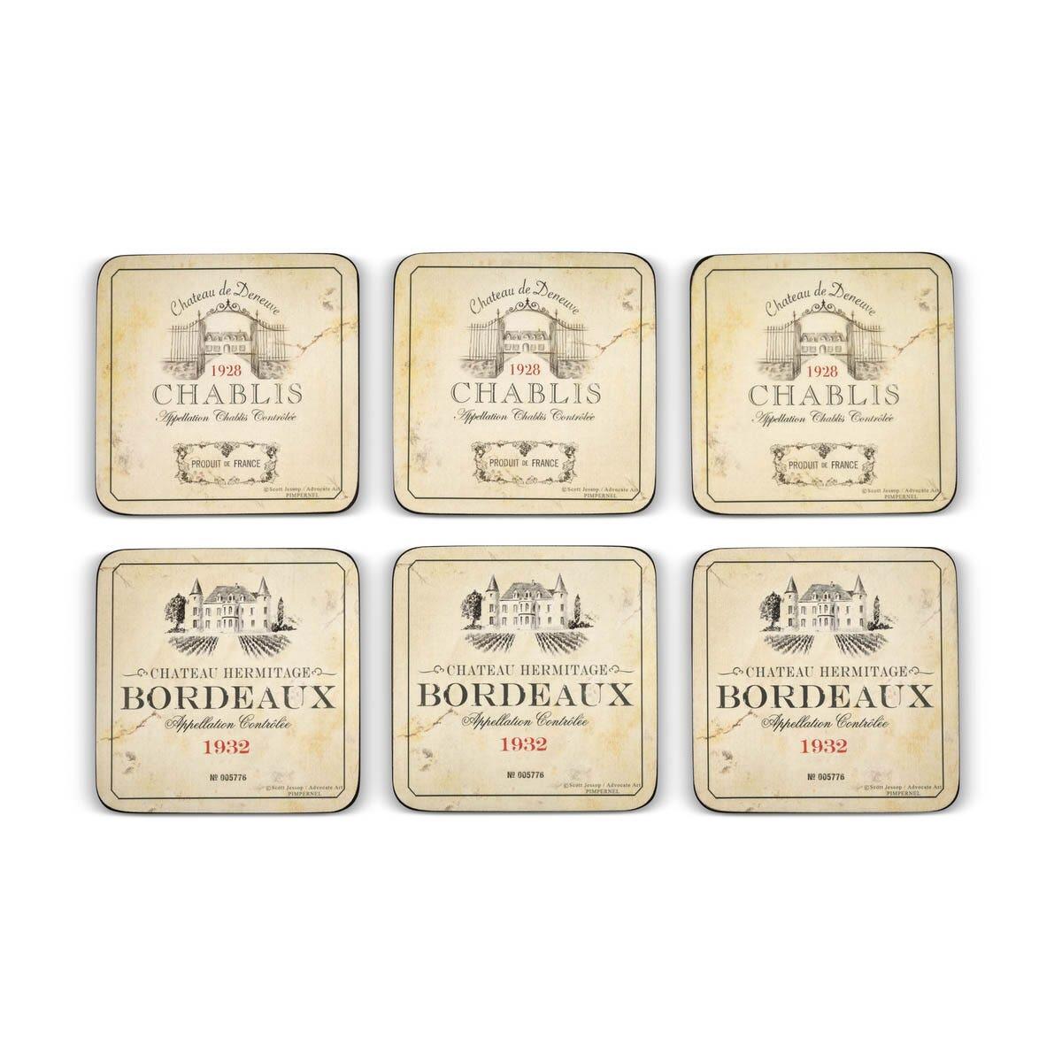 Vin de France Set of 6 Coasters