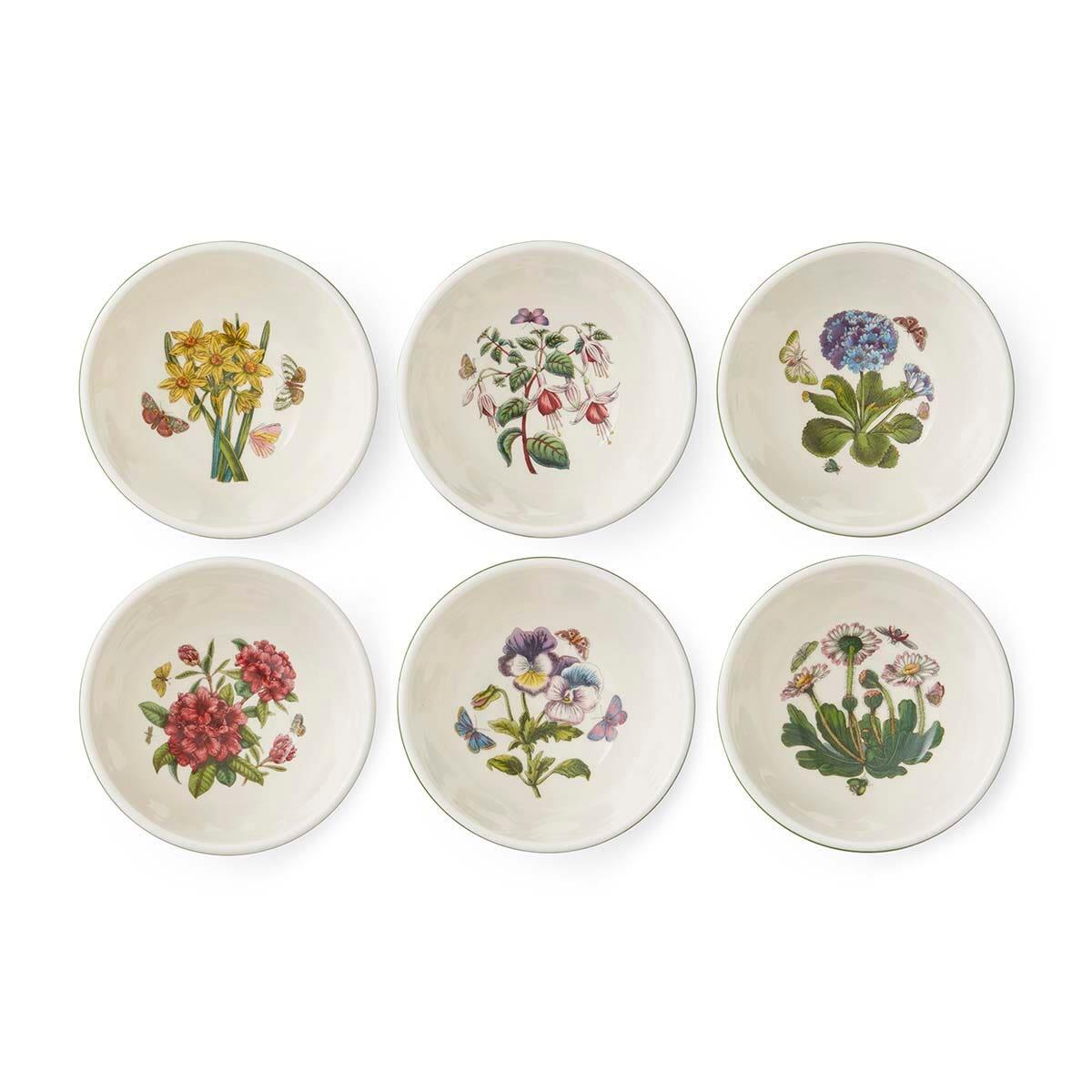 Botanic Garden Etchings Set of 6, inch Stacking Bowls