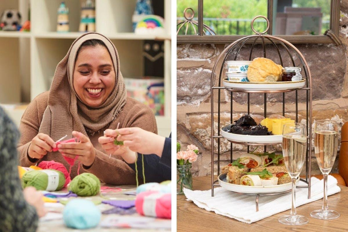 Hobbycraft Beginner's Guide to Crochet Workshop with Prosecco Afternoon Tea for Two, Cardiff | Creative | Virgin Experience Days / Voucher