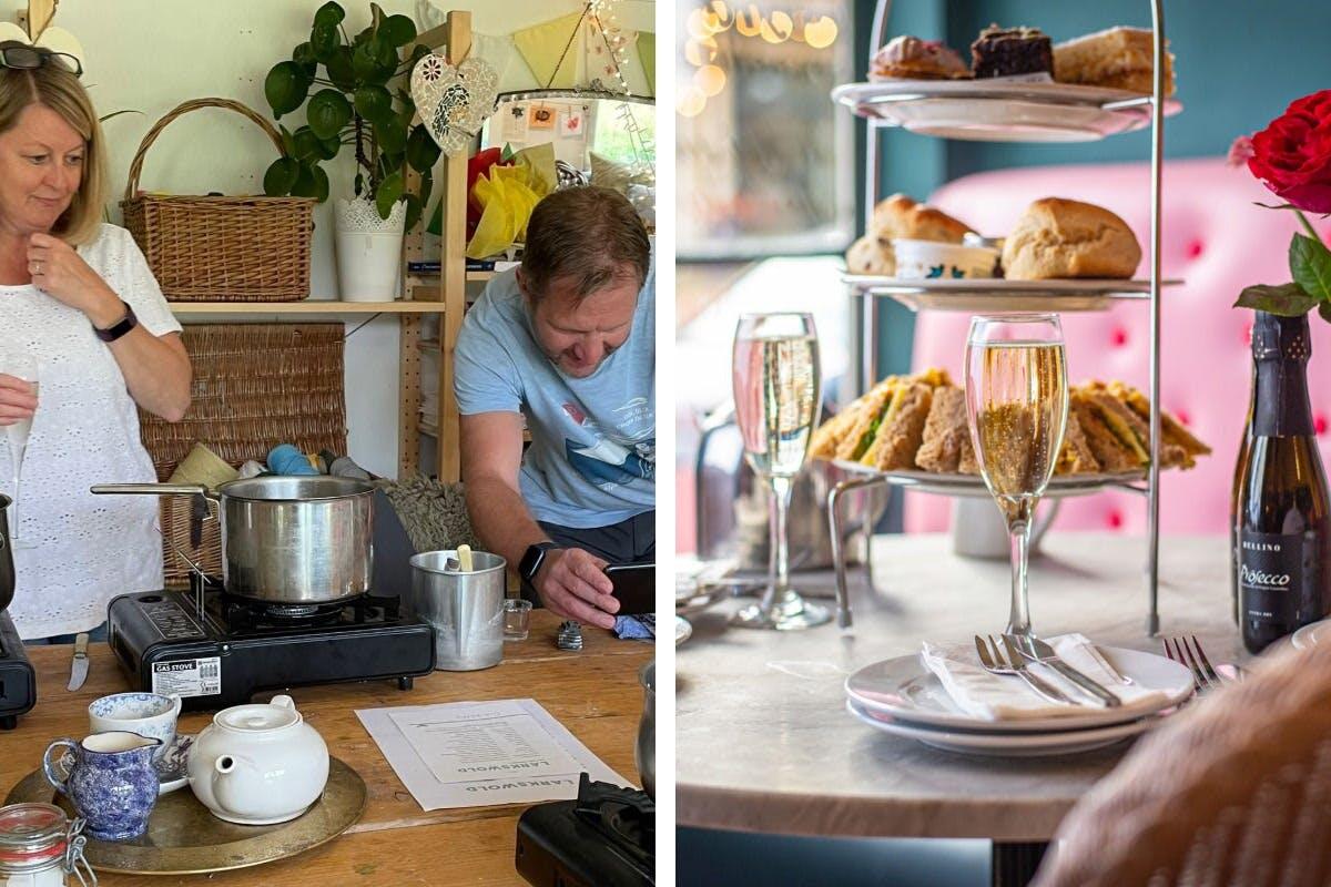 Scented Candle Making with Huffkins Celebration Afternoon Tea and Fizz for Two