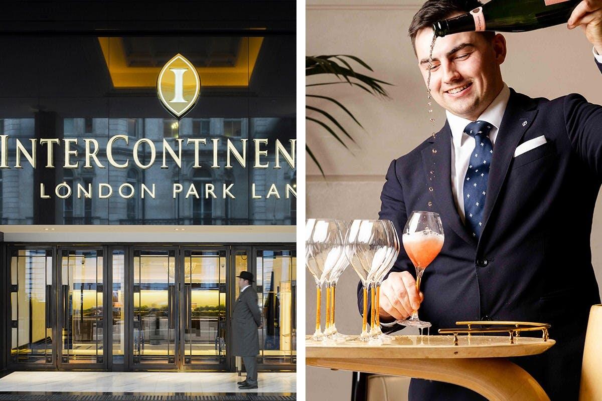 5* InterContinental London Park Lane Spa Day with Private VIP Area Access, Treatment with Unlimited Champagne Afternoon Tea for Two