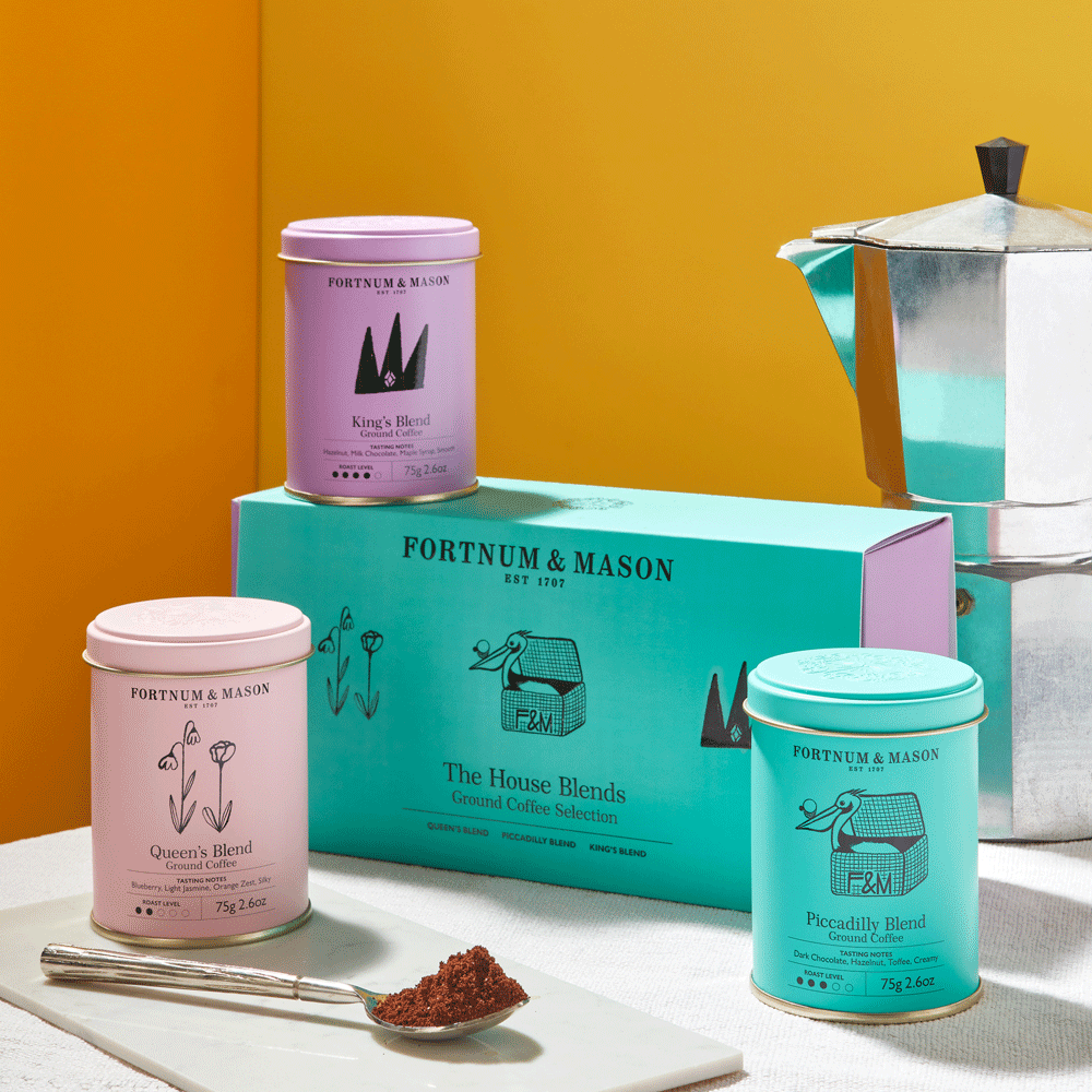 Mini House Blend Coffee Trio, 225g, Fortnum & Mason