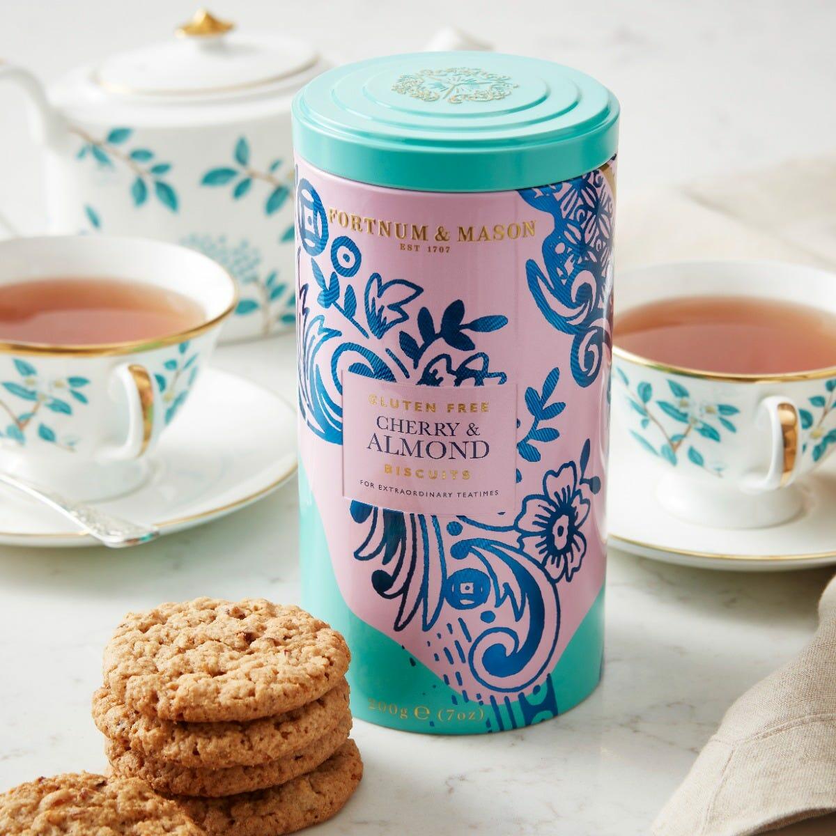 Piccadilly Cherry & Almond Gluten-Free Vegan Biscuits, Fortnum & Mason