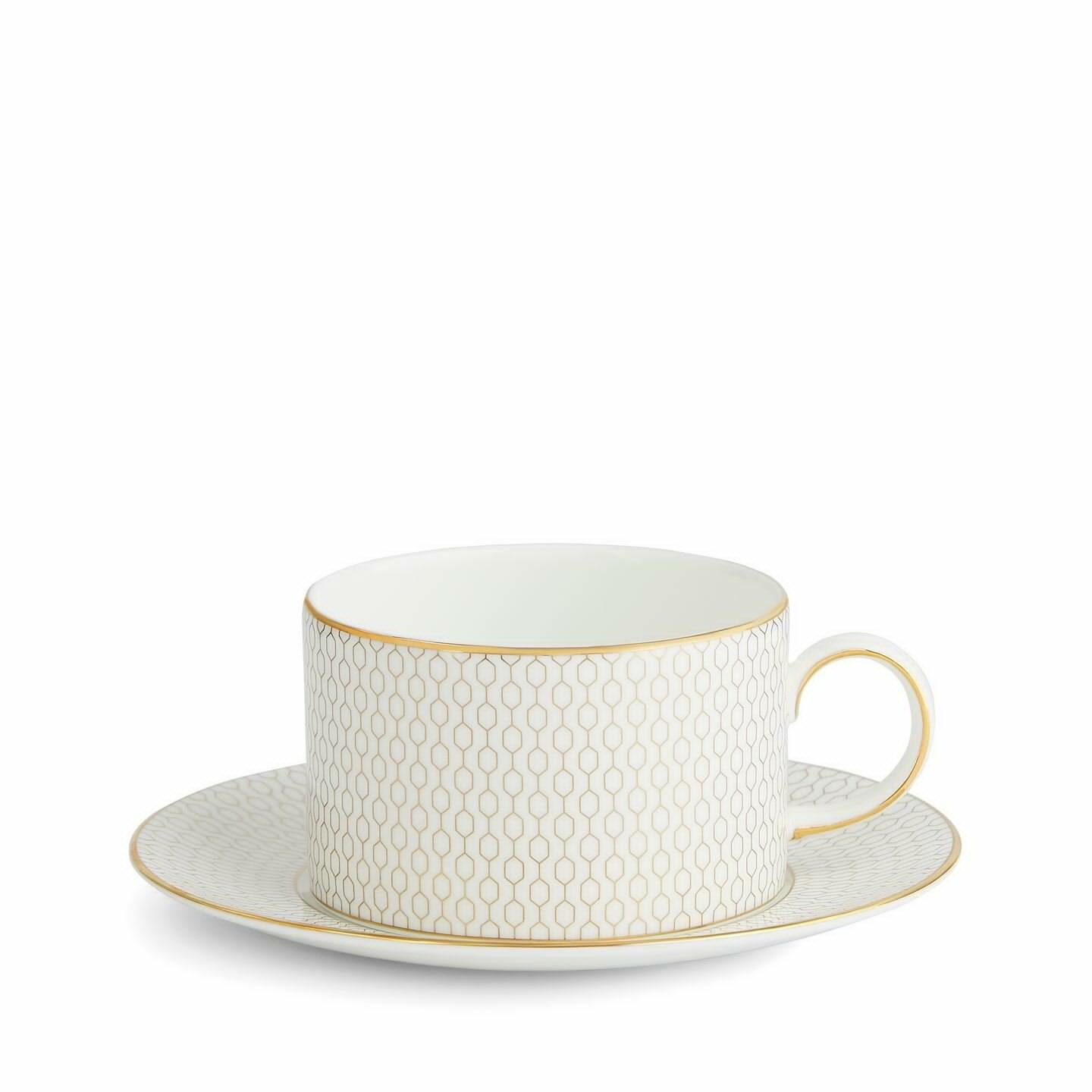 Wedgwood Gio Gold Teacup and Saucer