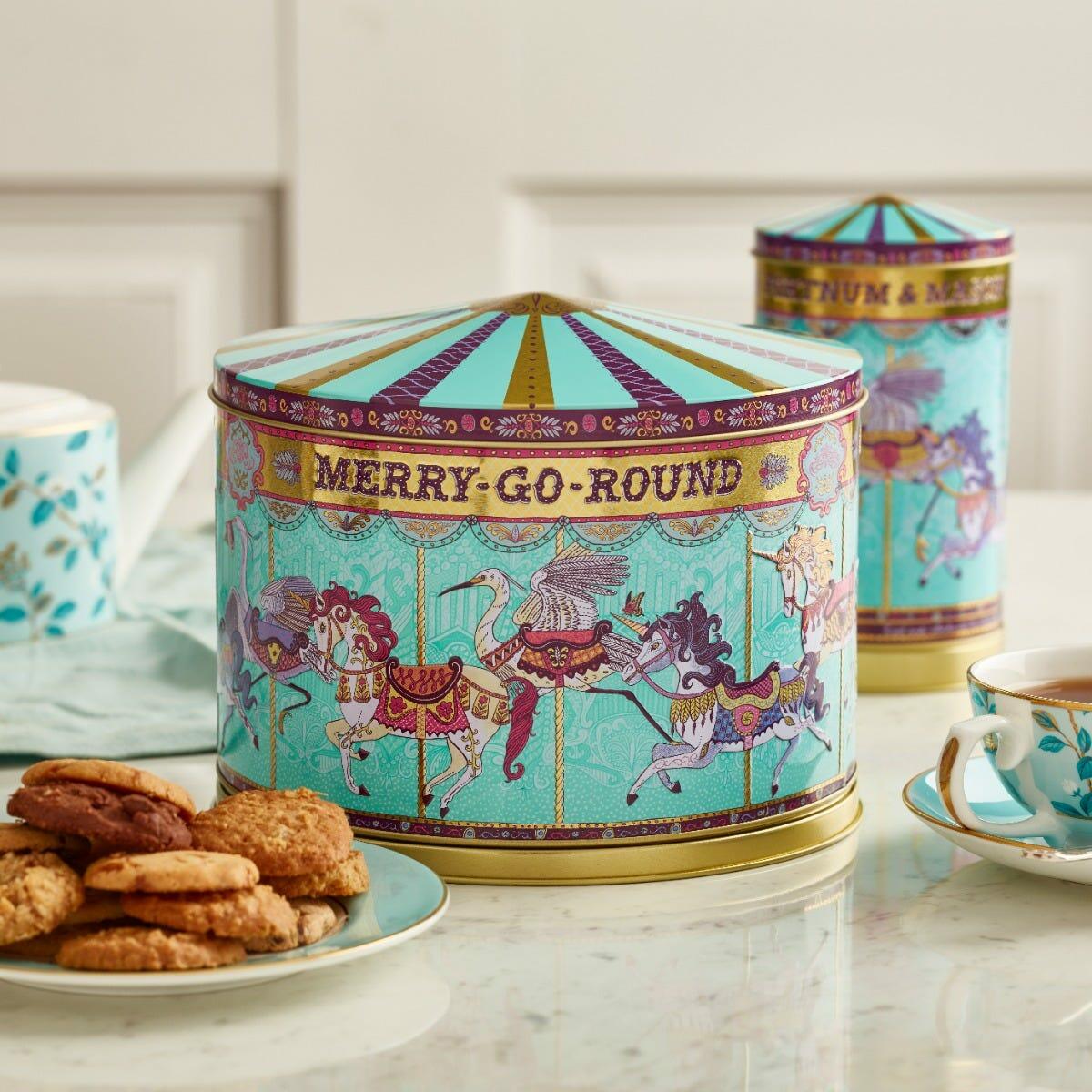Merry Go Round Musical Biscuits Tin, 500g, Fortnum & Mason