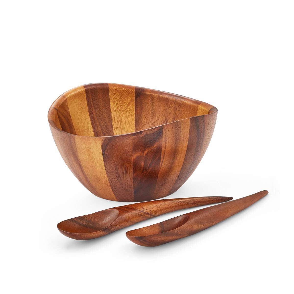 Nambe Harmony Salad Bowl & Servers