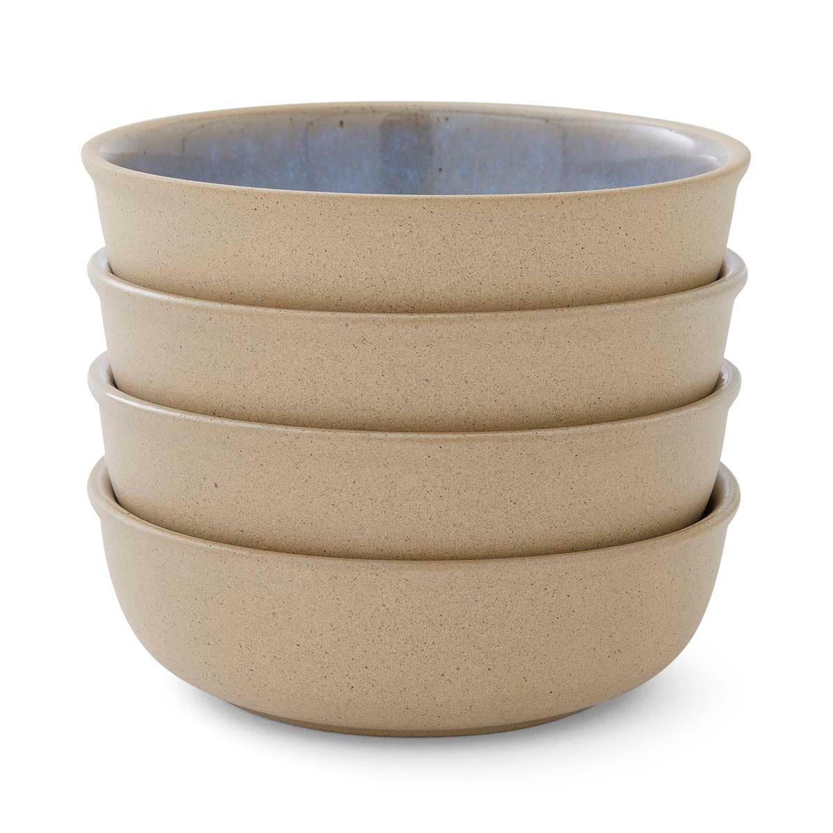 Portmeirion Minerals set of 4, Small Low Bowls, Aquamarine