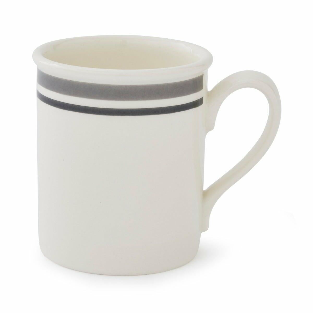 Potter's Stripe Breakfast Mug, Grey