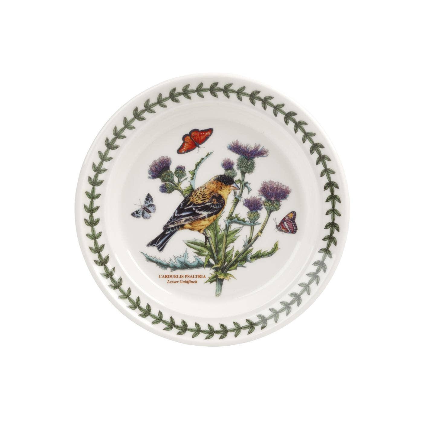 Portmeirion Botanic Garden Birds Plate 6 inch Lesser Goldfinch