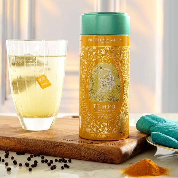 Tempo Botanical Infusion Tin, 15 Silky Tea Bags, 30g, Fortnum & Mason