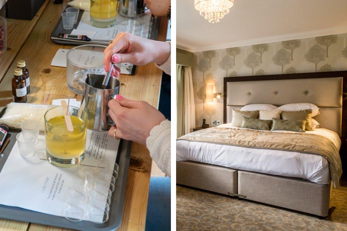 Luxury One Night Oakley Hall Break and Candle Making Workshop with Cream Tea for Two
