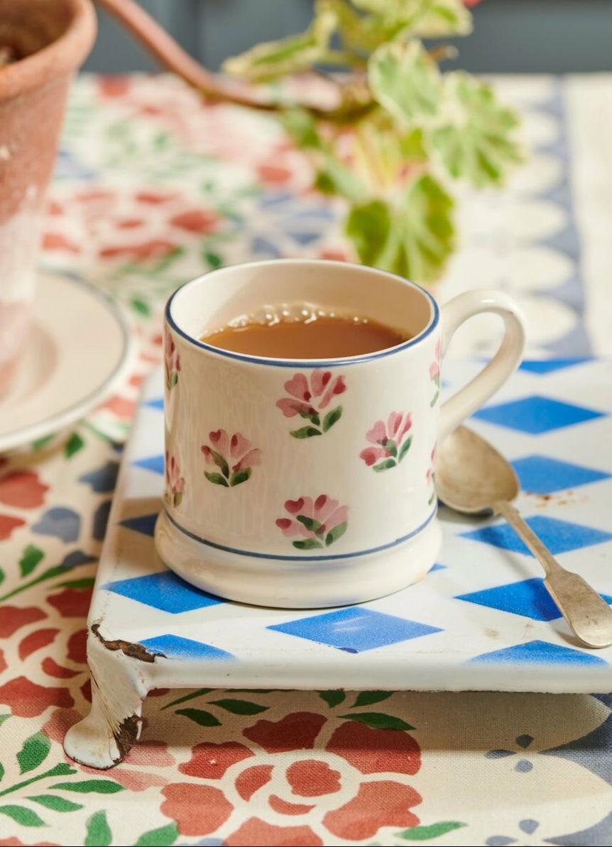 Emma Bridgewater Little Rose Small Mug - Unique Handmade & Handpainted English Earthenware Tea/Coffee Mug
