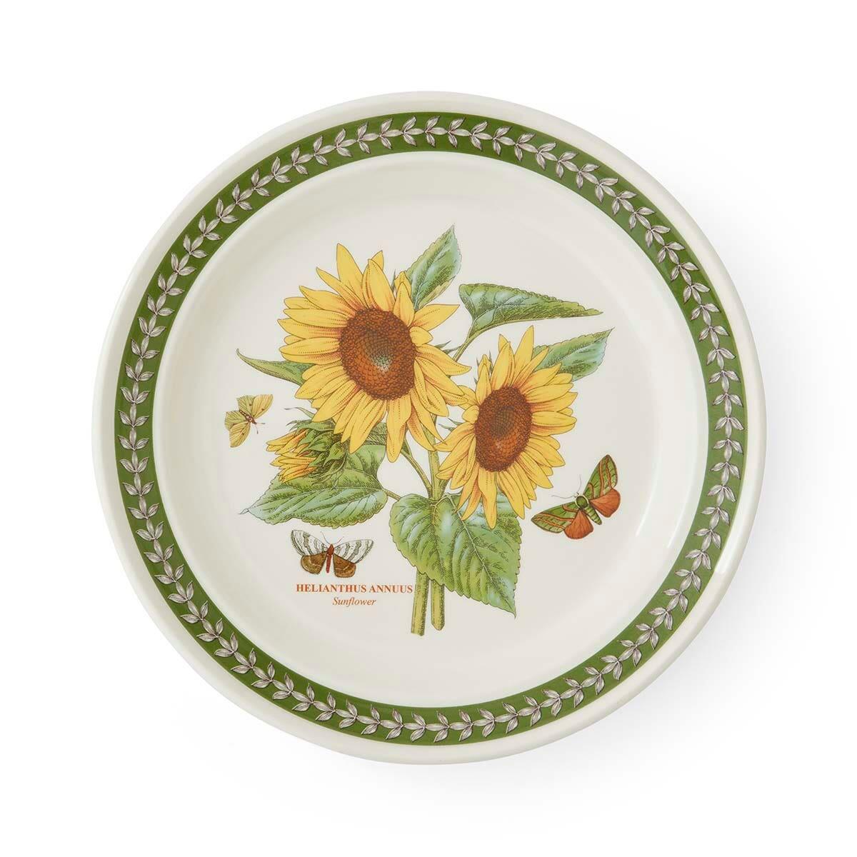 Botanic Garden Etchings Dinner Plate, Sunflower