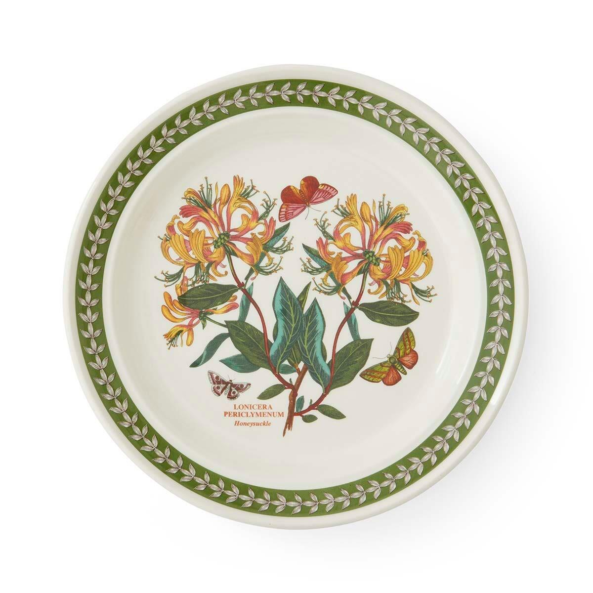 Botanic Garden Etchings Dinner Plate, Honeysuckle