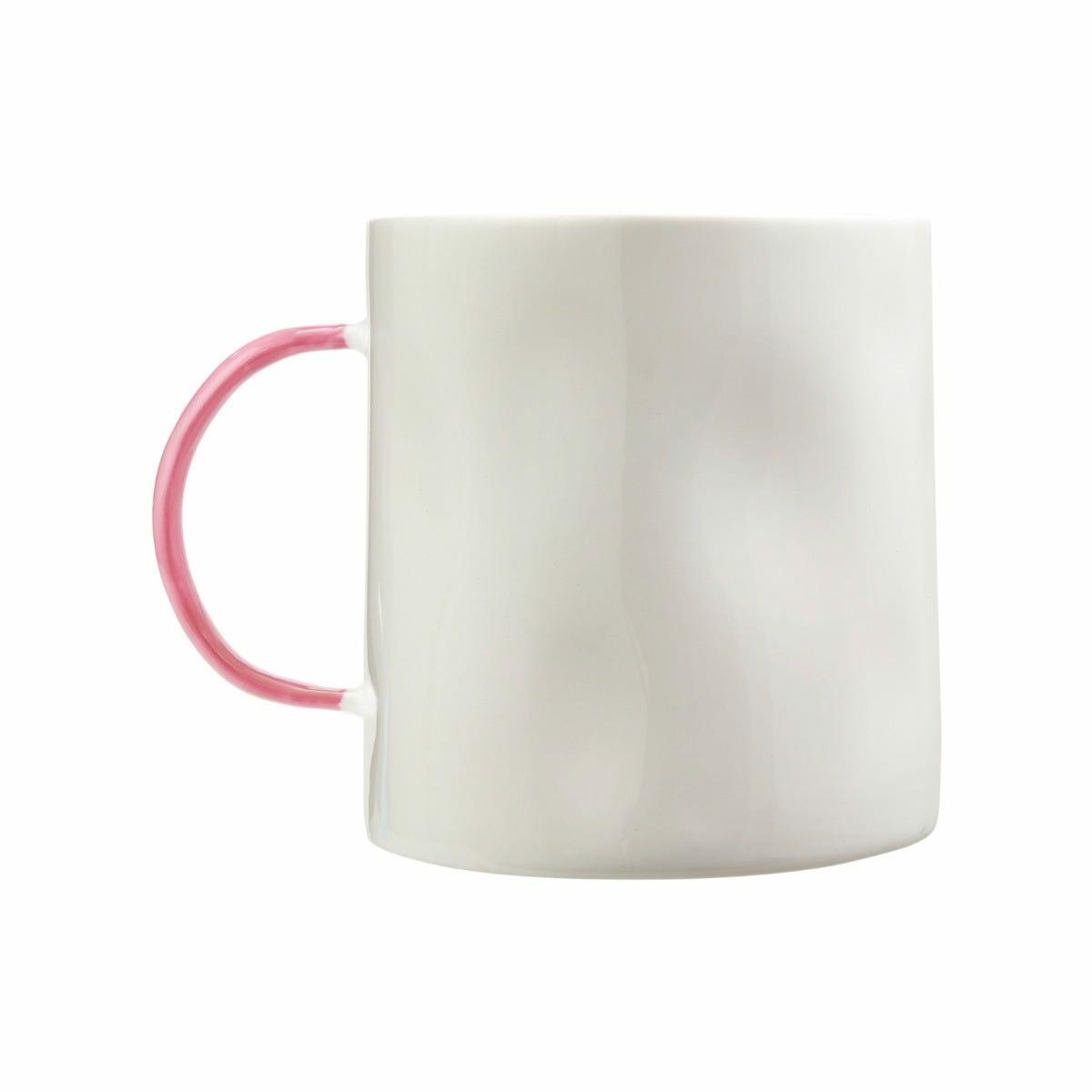 Coffee Cup in Rose Pink, Fine Bone China, Feldspar