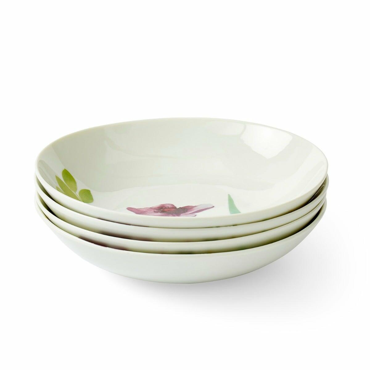 Water Garden Set of 4 Pasta Bowls
