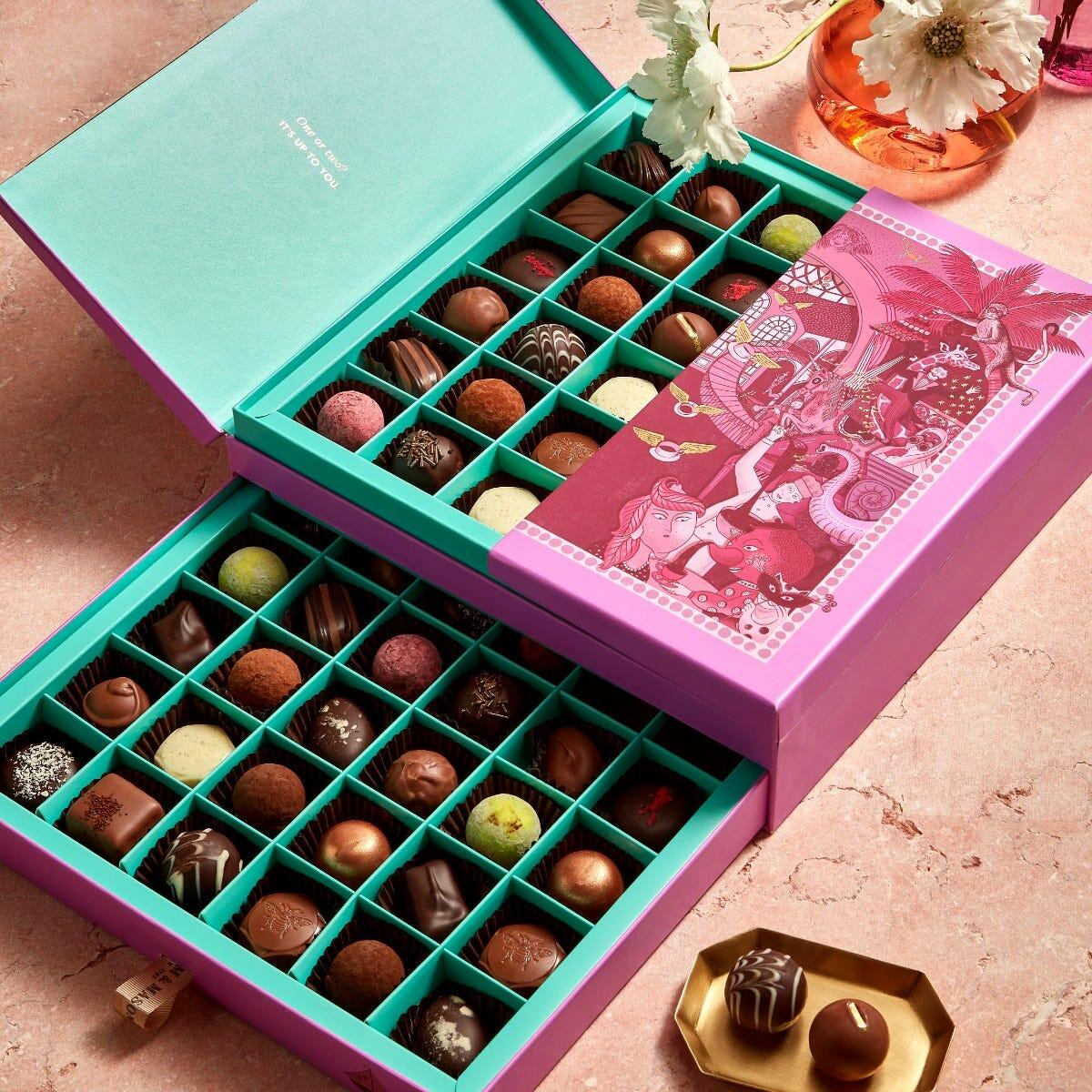 Favourites Milk, Dark & White Chocolate Selection, 785g, Fortnum & Mason