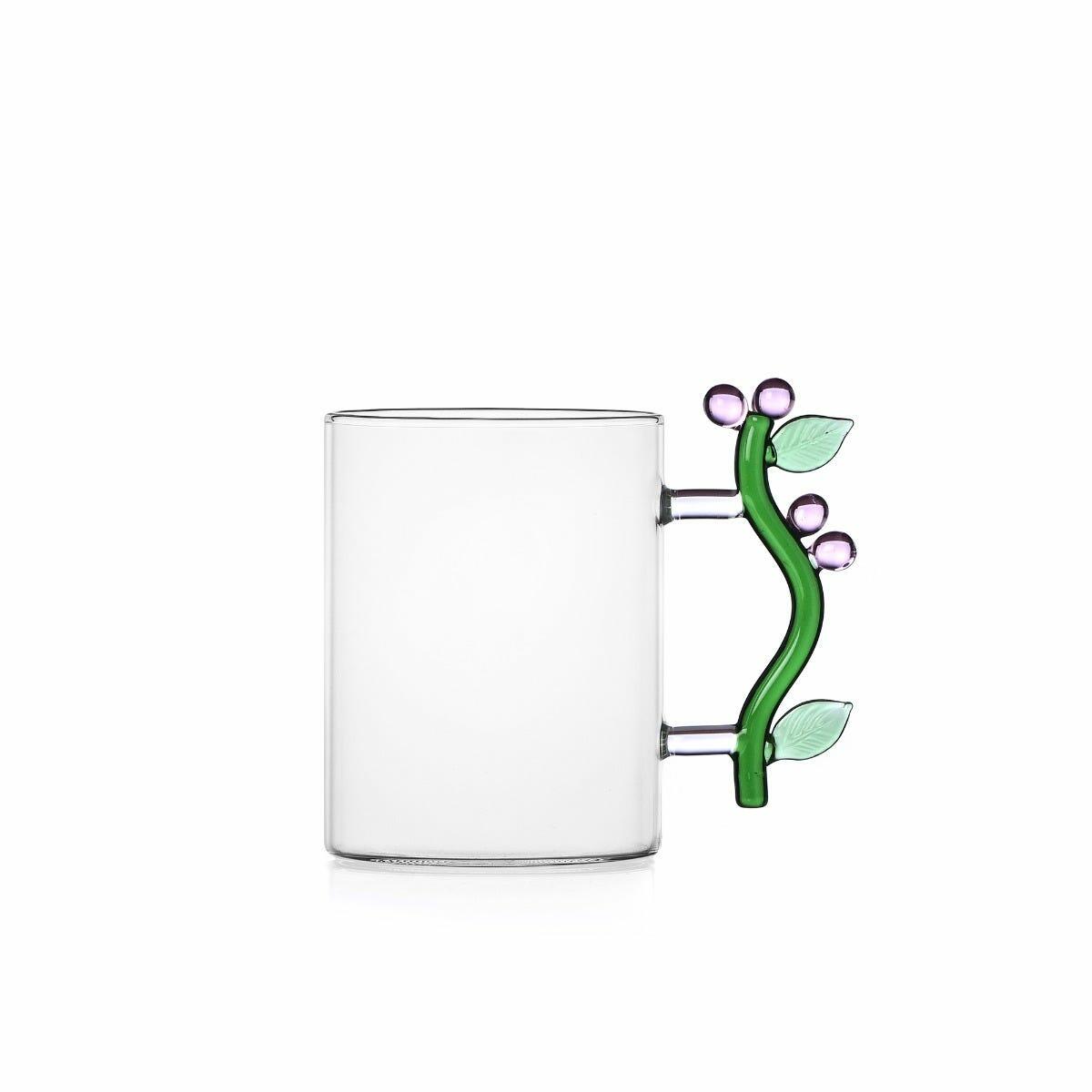 Ichendorf Milano Botanica Glass Flower Mug in Pink, Fortnum & Mason
